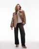 & Other Stories & Other Stories bold shoulders short trench coat in beige-Neutral - 1