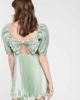& Other Stories & Other Stories bow-back metallic mini dress in sage-Green - 2