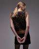 & Other Stories & Other Stories brushed hairy mohair merino wool blend knit vest in brown leopard print - 4