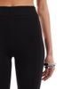 & Other Stories & Other Stories capri pants with front pockets and concealed zip hem splits in black - 4