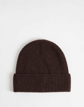 & Other Stories & Other Stories cashmere beanie in dark brown