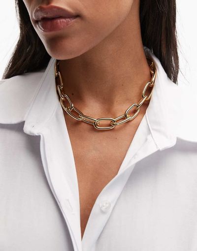 & Other Stories & Other Stories chunky chain necklace in gold