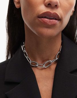 & Other Stories & Other Stories chunky chain necklace in silver tone