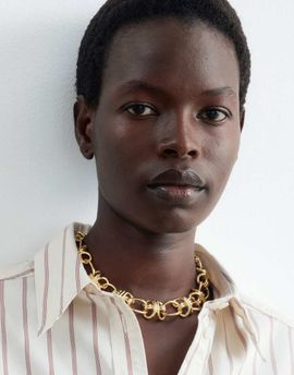 & Other Stories & Other Stories chunky mariner chain necklace in gold