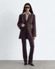 & Other Stories & Other Stories cinched waist wool look blazer in chocolate brown - part of a set - 2