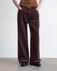 & Other Stories & Other Stories cord wide leg pants with 5-pocket detail in brown - 2