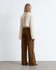 & Other Stories & Other Stories cord wide leg pants with 5-pocket detail in mocha brown - 4