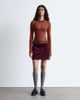 & Other Stories & Other Stories cotton corduroy mini skirt in burgundy-Red - 2
