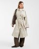 & Other Stories & Other Stories cotton maxi car coat with belt in beige-Neutral - 1
