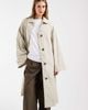 & Other Stories & Other Stories cotton maxi car coat with belt in beige-Neutral - 2