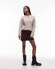 & Other Stories & Other Stories cotton rich cord mini skirt in dark brown - 3