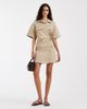 & Other Stories & Other Stories cotton utility wrap mini dress in beige-Neutral - 2