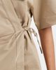 & Other Stories & Other Stories cotton utility wrap mini dress in beige-Neutral - 3