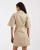 & Other Stories & Other Stories cotton utility wrap mini dress in beige-Neutral - 4