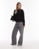 & Other Stories & Other Stories crew neck sweater in black - 4