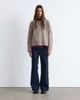 & Other Stories & Other Stories crew neck sweater in mole melange-Brown - 3