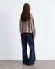 & Other Stories & Other Stories crew neck sweater in mole melange-Brown - 4