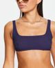 & Other Stories & Other Stories crop textured bikini top in navy - 1