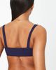 & Other Stories & Other Stories crop textured bikini top in navy - 2