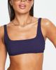 & Other Stories & Other Stories crop textured bikini top in navy - 3