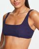 & Other Stories & Other Stories crop textured bikini top in navy - 4