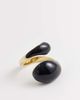& Other Stories & Other Stories curve sculpt ring in black - 1