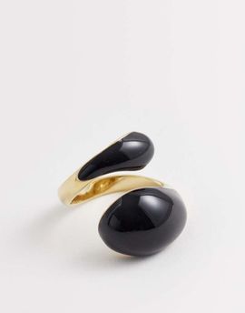 & Other Stories & Other Stories curve sculpt ring in black