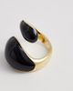 & Other Stories & Other Stories curve sculpt ring in black - 2