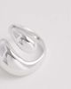 & Other Stories & Other Stories curved sculpted ring in silver tone - 2