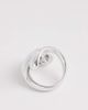 & Other Stories & Other Stories curved sculpted ring in silver tone - 3
