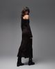 & Other Stories & Other Stories draped one shoulder jersey maxi dress with front slit in chocolate brown - 2