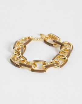 & Other Stories & Other Stories enamel chain bracelet in gold