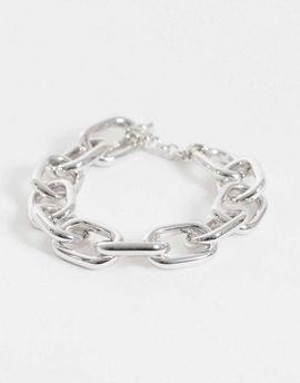& Other Stories & Other Stories enamel chain bracelet in silver