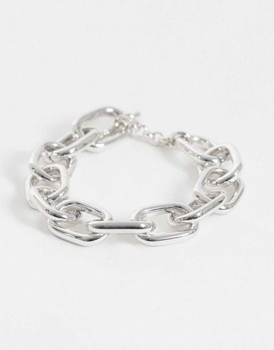 & Other Stories & Other Stories enamel chain bracelet in silver