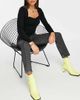 & Other Stories & Other Stories Favorite cotton blend slim leg jeans in acid black - BLACK - 4