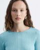 & Other Stories & Other Stories fine rib knit top in aqua blue - 2
