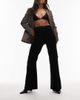 & Other Stories & Other Stories flared stretchy corduroy pants in black - 1