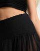 & Other Stories & Other Stories full maxi skirt with tiered hem in black - 3