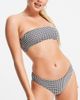 & Other Stories & Other Stories gingham print bikini bottoms in black and white - 1