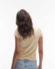 & Other Stories & Other Stories graphic cap sleeve t-shirt in buttermilk yellow - 3