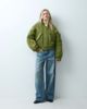 & Other Stories & Other Stories heavy padded nylon bomber in olive green - 2
