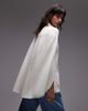 & Other Stories & Other Stories high neck knit sweater with cape back and sleeves in white - 4