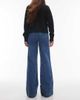 & Other Stories & Other Stories high rise flared jeans with patch pockets in mid blue wash - 2