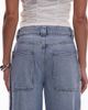 & Other Stories & Other Stories high rise wide denim jeans with fray detail in lightwash blue - 4