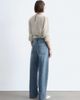 & Other Stories & Other Stories high waist wide leg jeans with hemmed cuffs in mid blue wash - 3