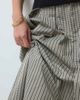 & Other Stories & Other Stories high waisted cotton rich midi skirt with belt loops in gray check - 4