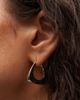 & Other Stories & Other Stories holland triangle hoop earrings in silver tone - 2