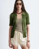 & Other Stories & Other Stories jacquard satin shorts with lace trim in butter yellow - 1