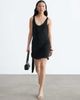 & Other Stories & Other Stories jersey mini dress with wrap tie detail in black - 1