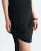 & Other Stories & Other Stories jersey mini dress with wrap tie detail in black - 3